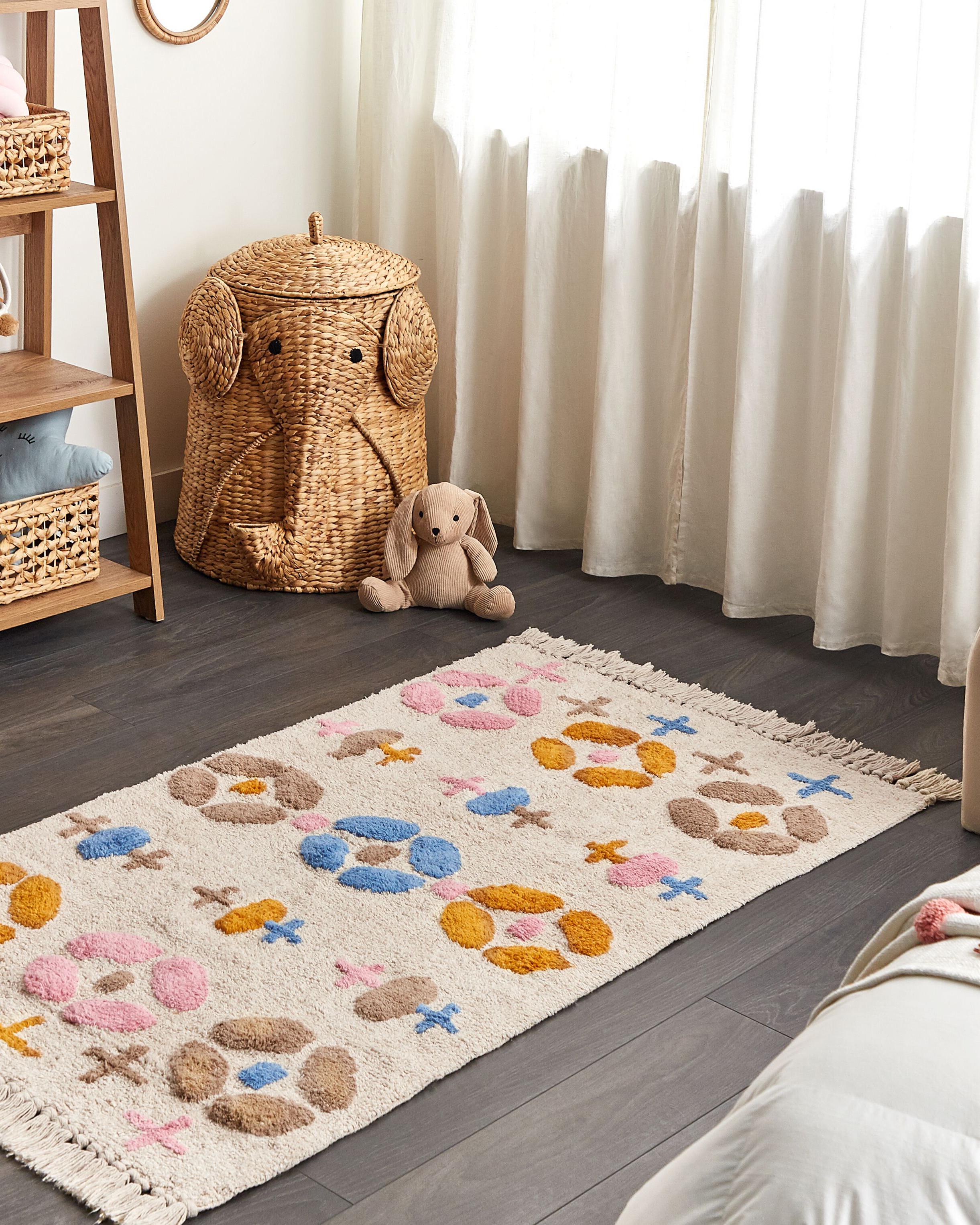 Kindervloerkleed DARAN Meerkleurig 80 x 150 cm Katoen
