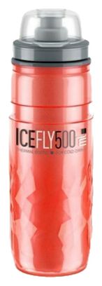 Bidon Elite Ice Fly 500ml Rouge / Gris