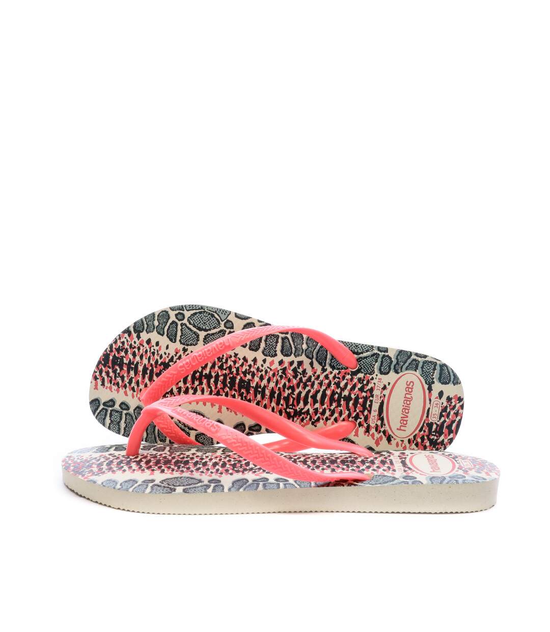 Tongs Rose serpent Femme Havaianas Slim Animals