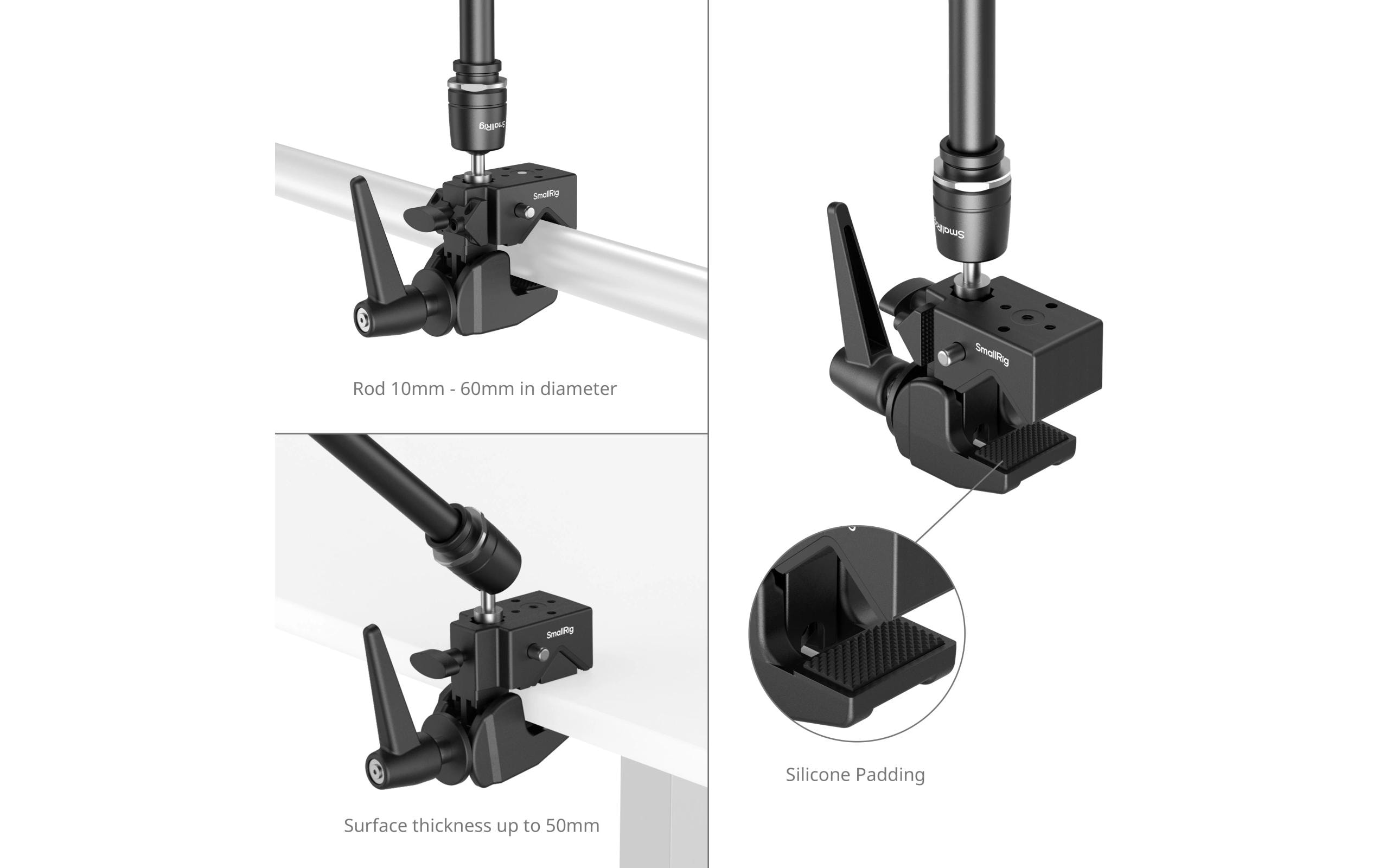 Super Clamp Magic Arm Kit<br>Zur Unterstützung von Filmausrüstung
