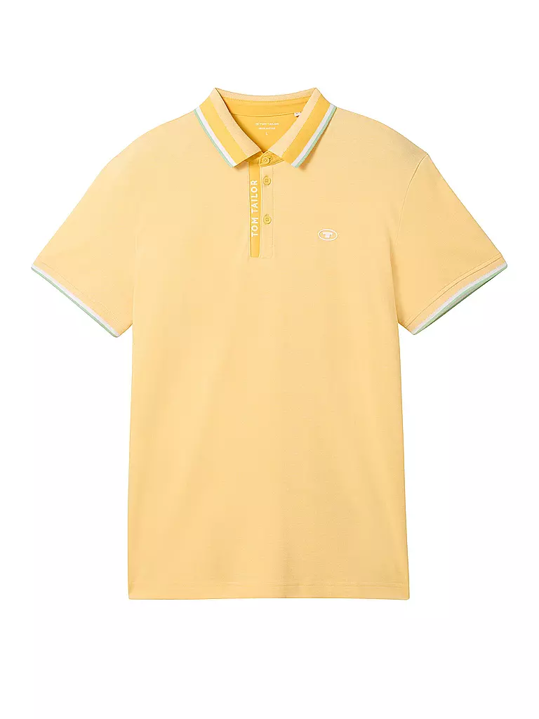 TOM TAILOR Poloshirt gelb