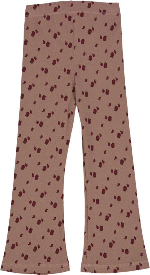 Müsli by Green Cotton Apple flared pants Daydream/ cabernet/ bark