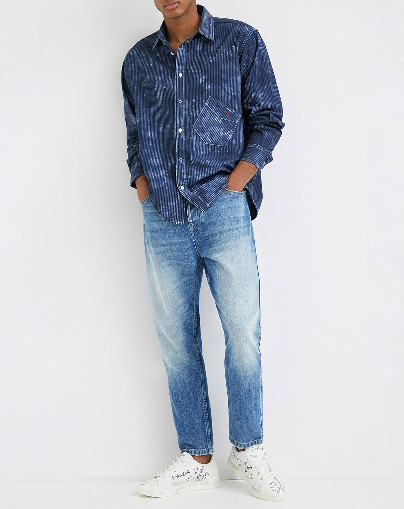Desigual Chemise Leandro bleu marine