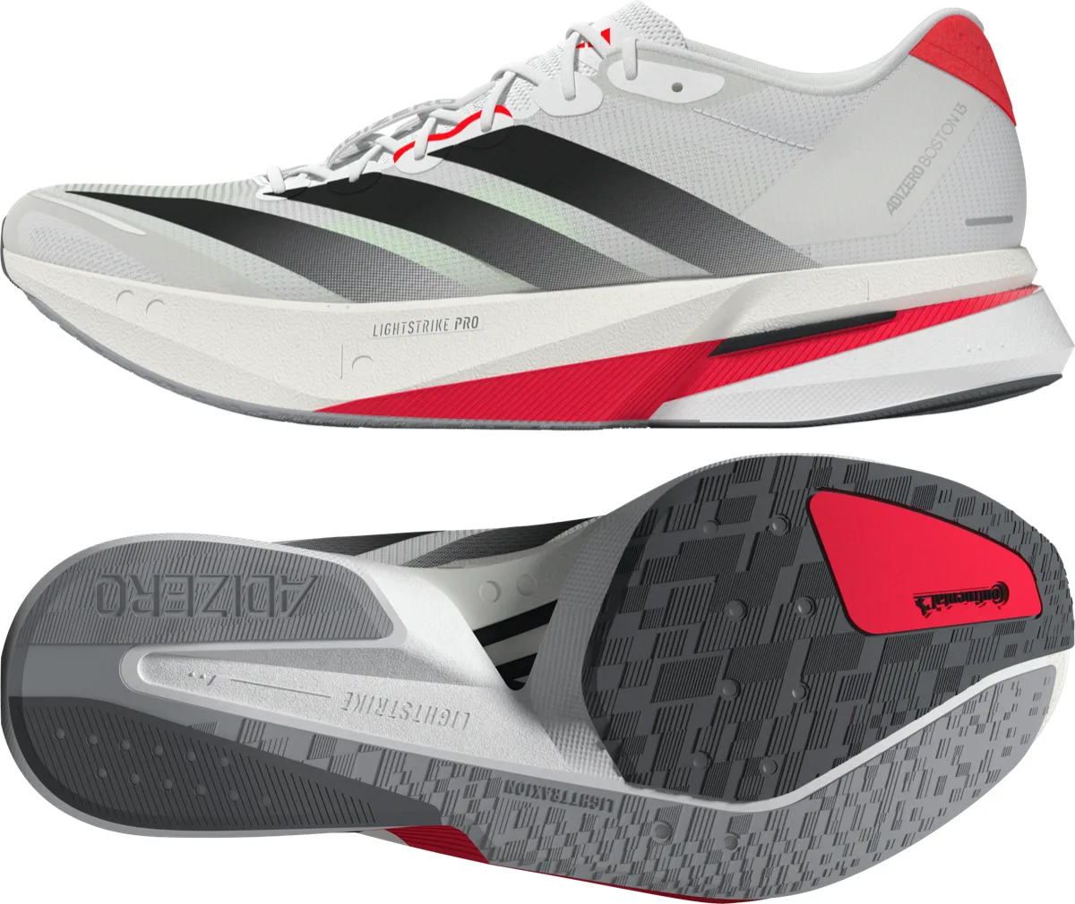 Adidas Adizero Boston 13 W Ftwwht/cblack/lucred