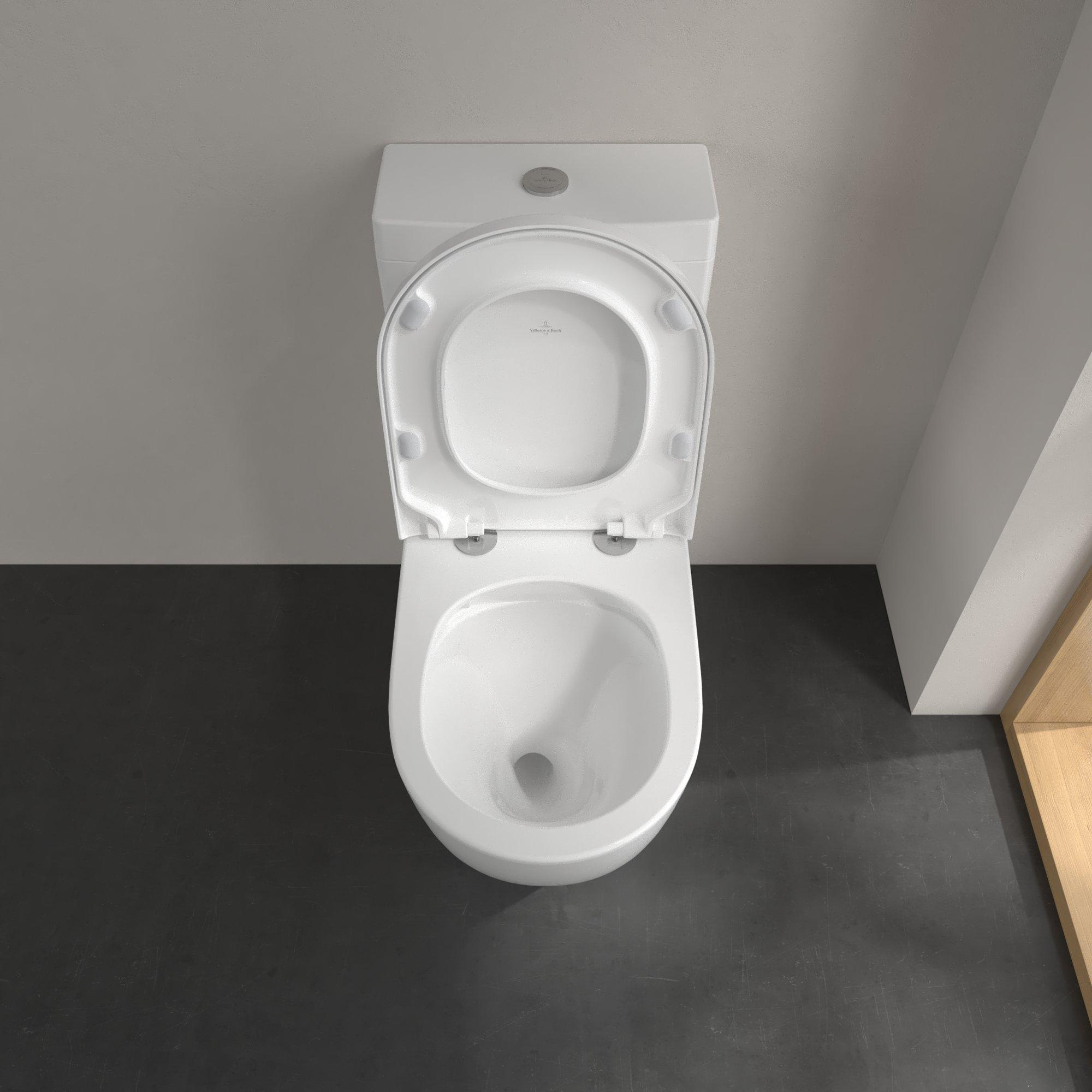 Villeroy & Boch Subway 3.0 randloos duoblok toilet CeramicPlus met TwistFlush wit glans