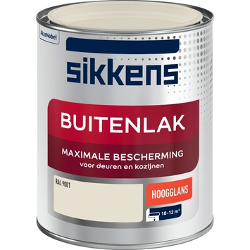 Sikkens buitenlak hoogglans RAL 9001 crème 750 ml