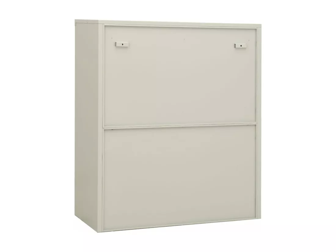 Armoire de bureau Gris clair 90x40x105 cm Acier