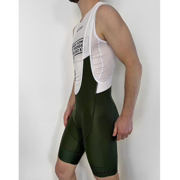 Cuissard vélo MATCHY CYCLING CUISSARD CLASSIQUE COURT OLIVE