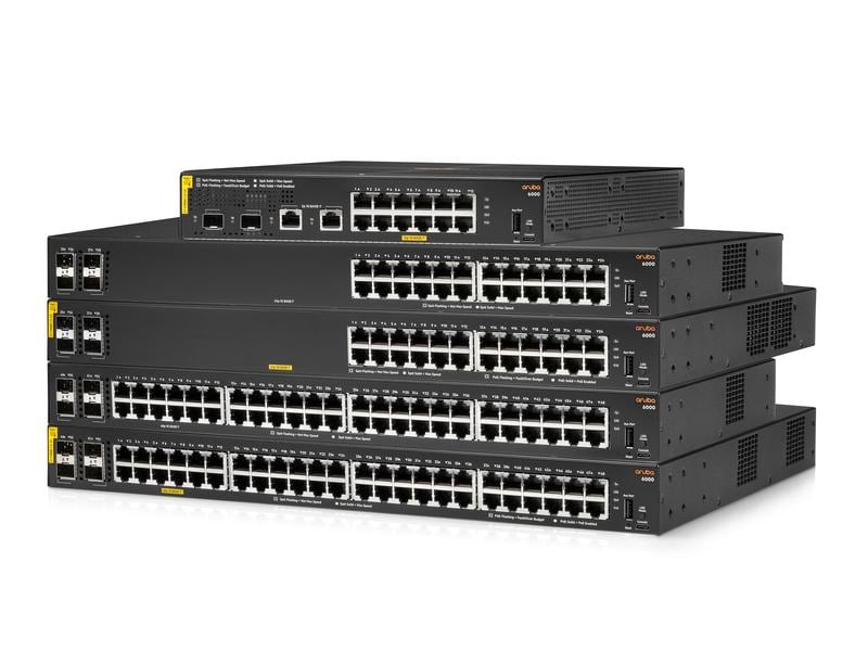 HPE Aruba Networking Switch CX 6000 28 Port Aruba 6000 24G 4SFP Switch