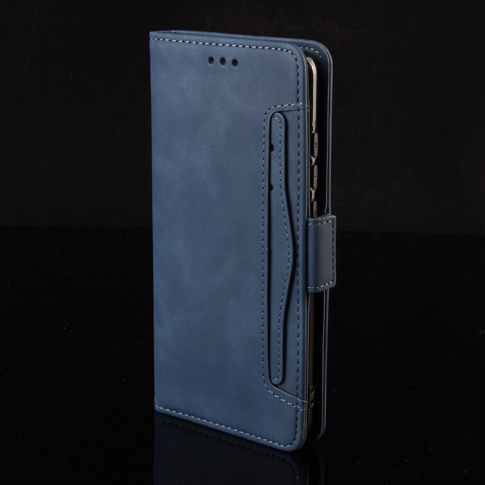 Samsung Galaxy A52s 5G / A52 (5G) Leder Tasche Flip Cover im Retro Look mit Kartenfächer - Blau