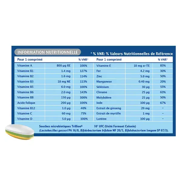 Suplemento alimentar Bion 3 Vitality 50+ para idosos - Tratamento de 3 meses - 90 comprimidos