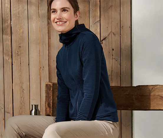 Kapuzenjacke, blau