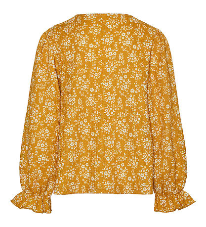 Vero Moda Girl Bluse - VmMaya - Golden Spice/Snow White