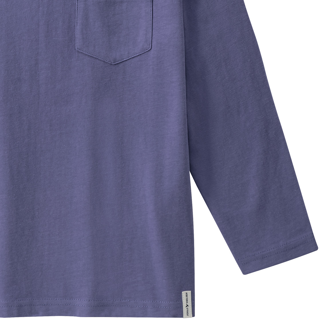 Jonas Nielsen Jungen Langarmshirt in Unifarben lila