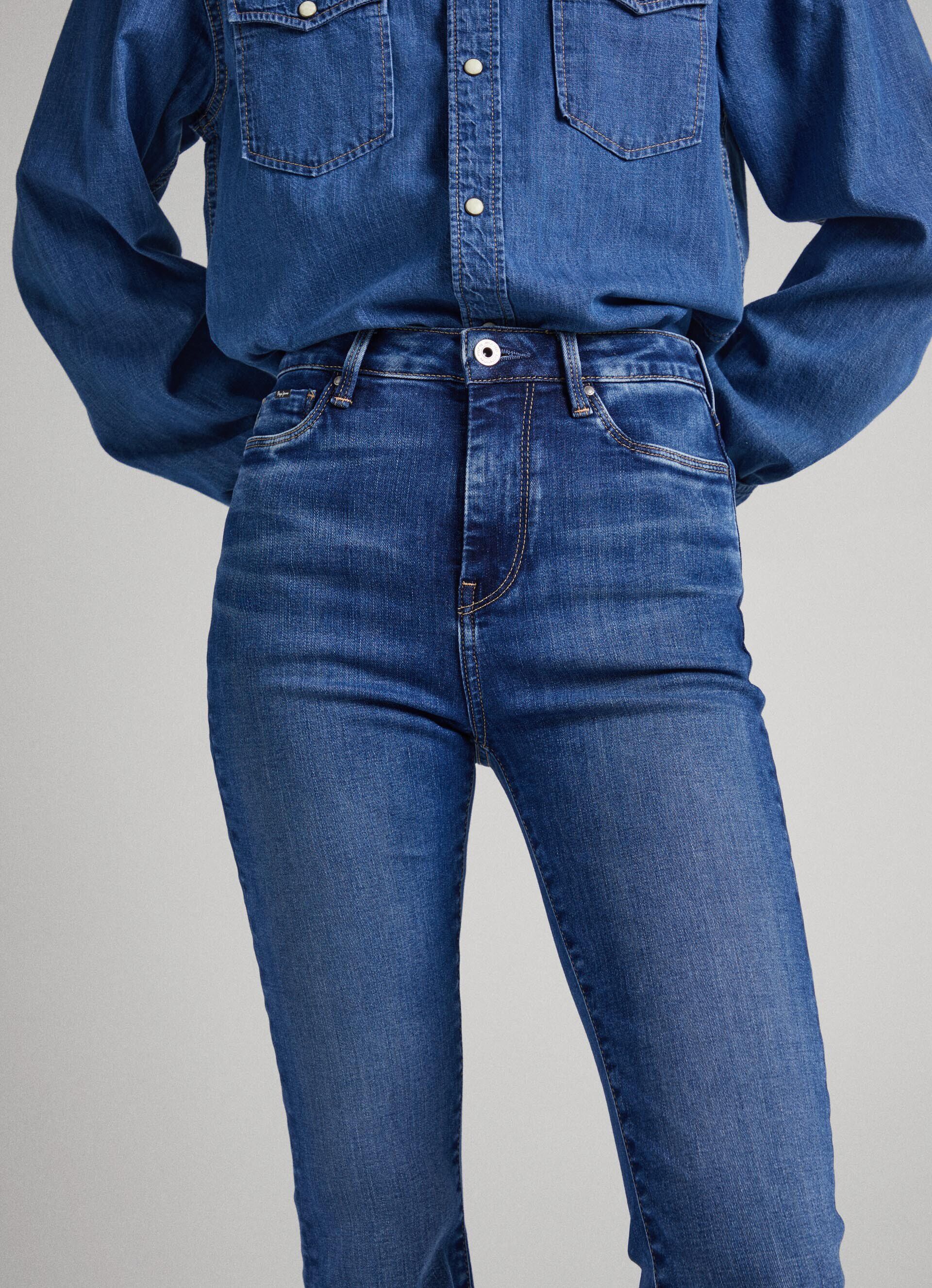 Calça jeans DION FIT FLARE de cintura alta - jeans