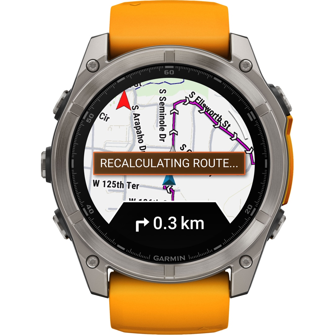 Garmin Fenix 8 - 51mm AMOLED Sapphire Graphit / Spark Orange