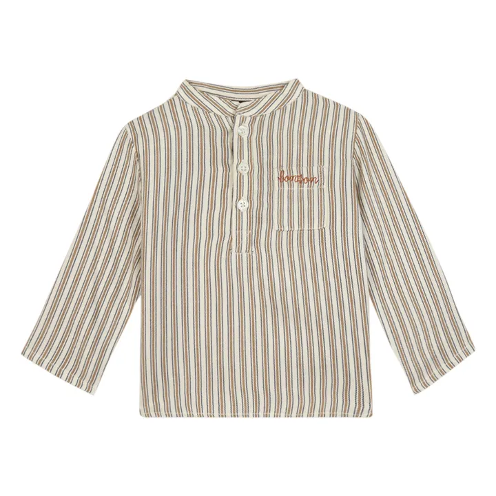 Bonton Kurta Matt Rayée | Taupe