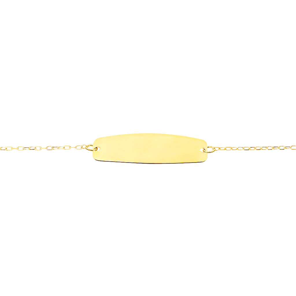 Bracelet Identité Gaspardine Maille Forçat Or Jaune