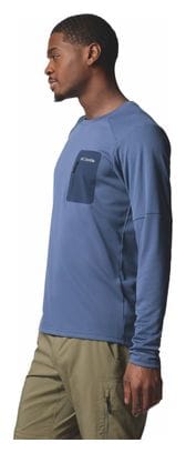 T-Shirt Technique Manches Longues Columbia Tech Bleu