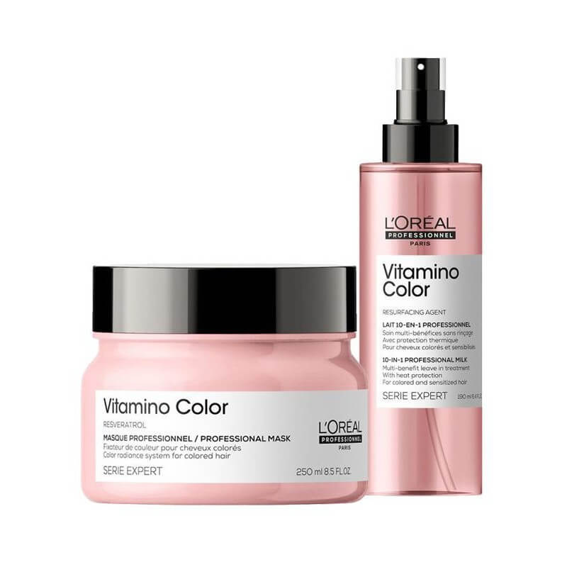 Duo masque & spray Vitamino Color L'Oréal Professionnel