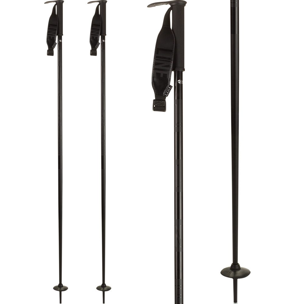 Line Pin 15/16 Alpin Skistöcke schwarz
