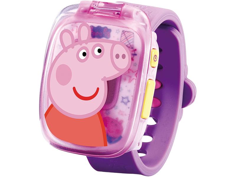 Vtech Smart Watch Peppas Lernuhr Rosa/Violett Klassische Uhr mit Lerneffekt