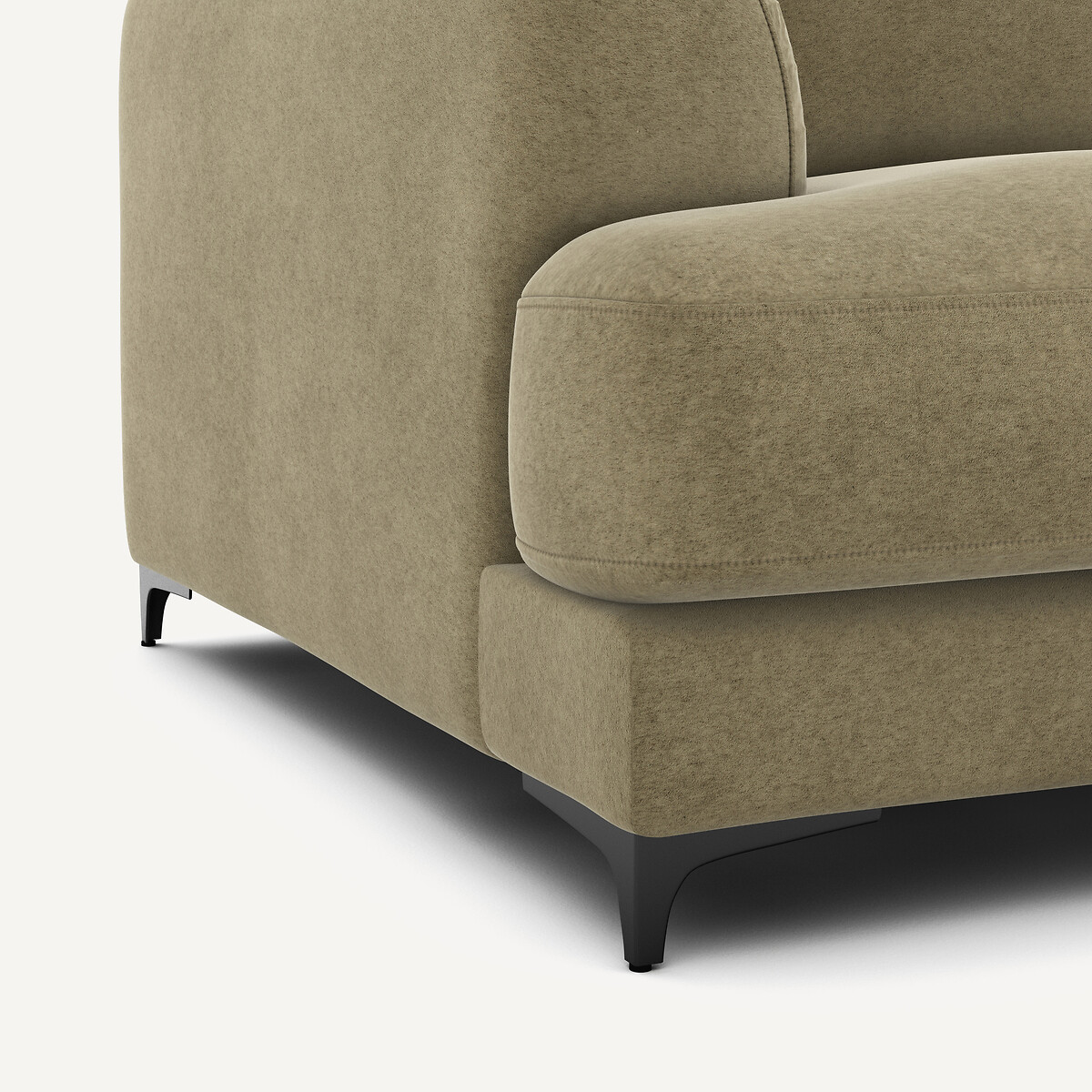AM.PM<br>Sofá-cama de 3 lugares com forro de veludo, Marsile