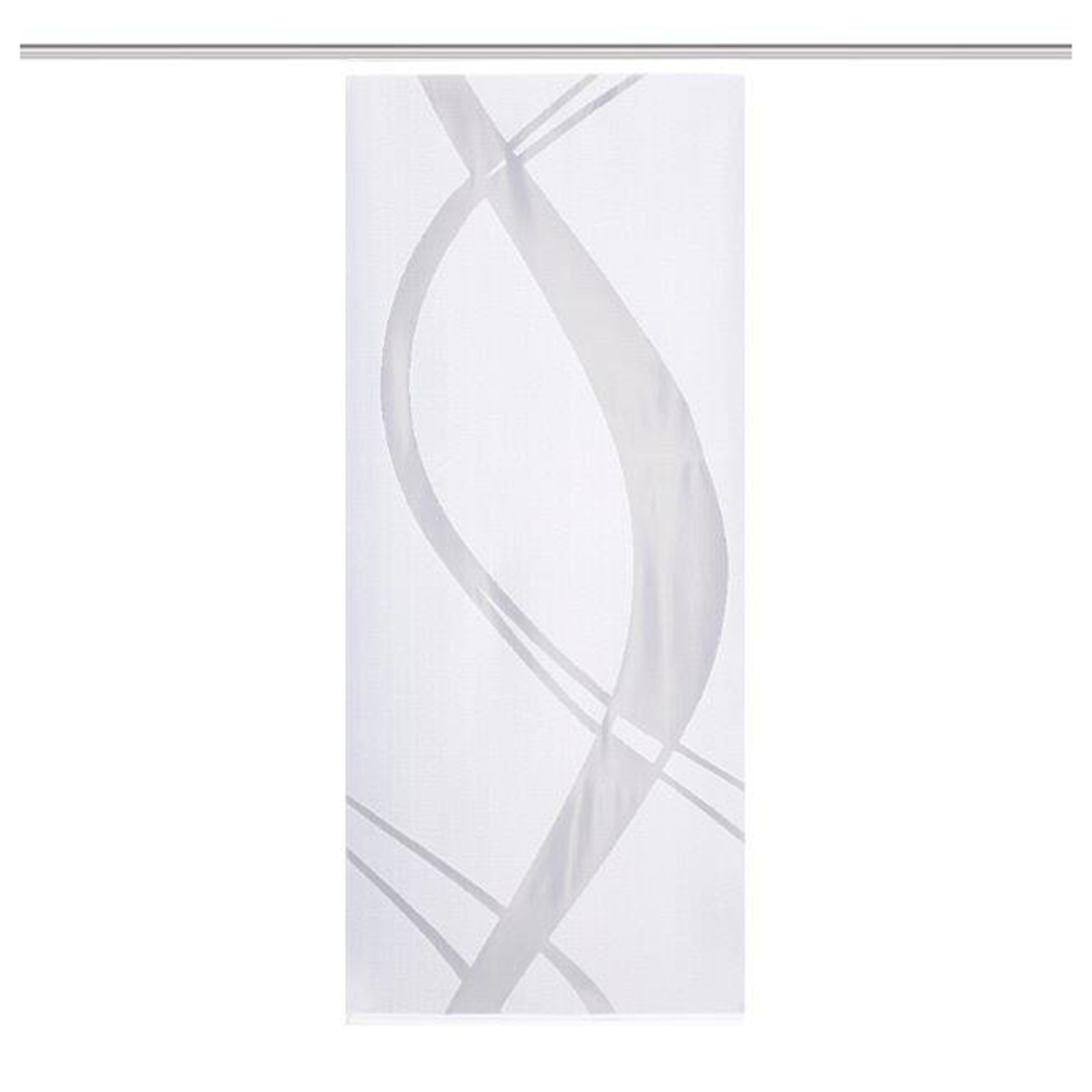 Schiebevorhang TIBASO - weiß-transparent - 57x145 cm