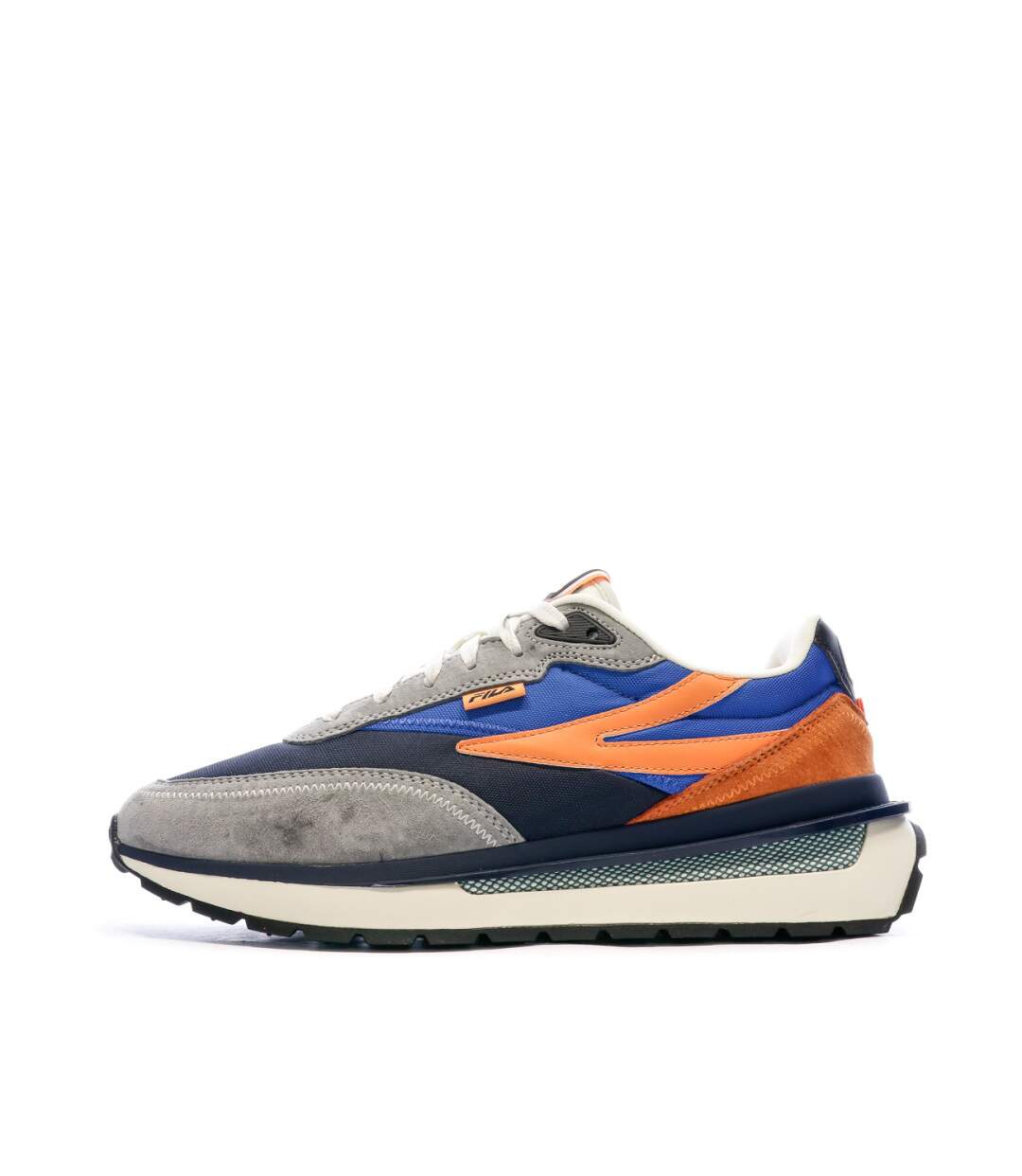 Baskets Gris/Bleu/Orange Homme Fila Reggio