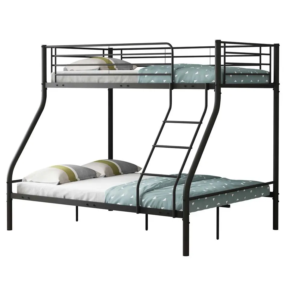 Stapelbed Trixie 90x200 & 140x200 - metaal - mat zwart