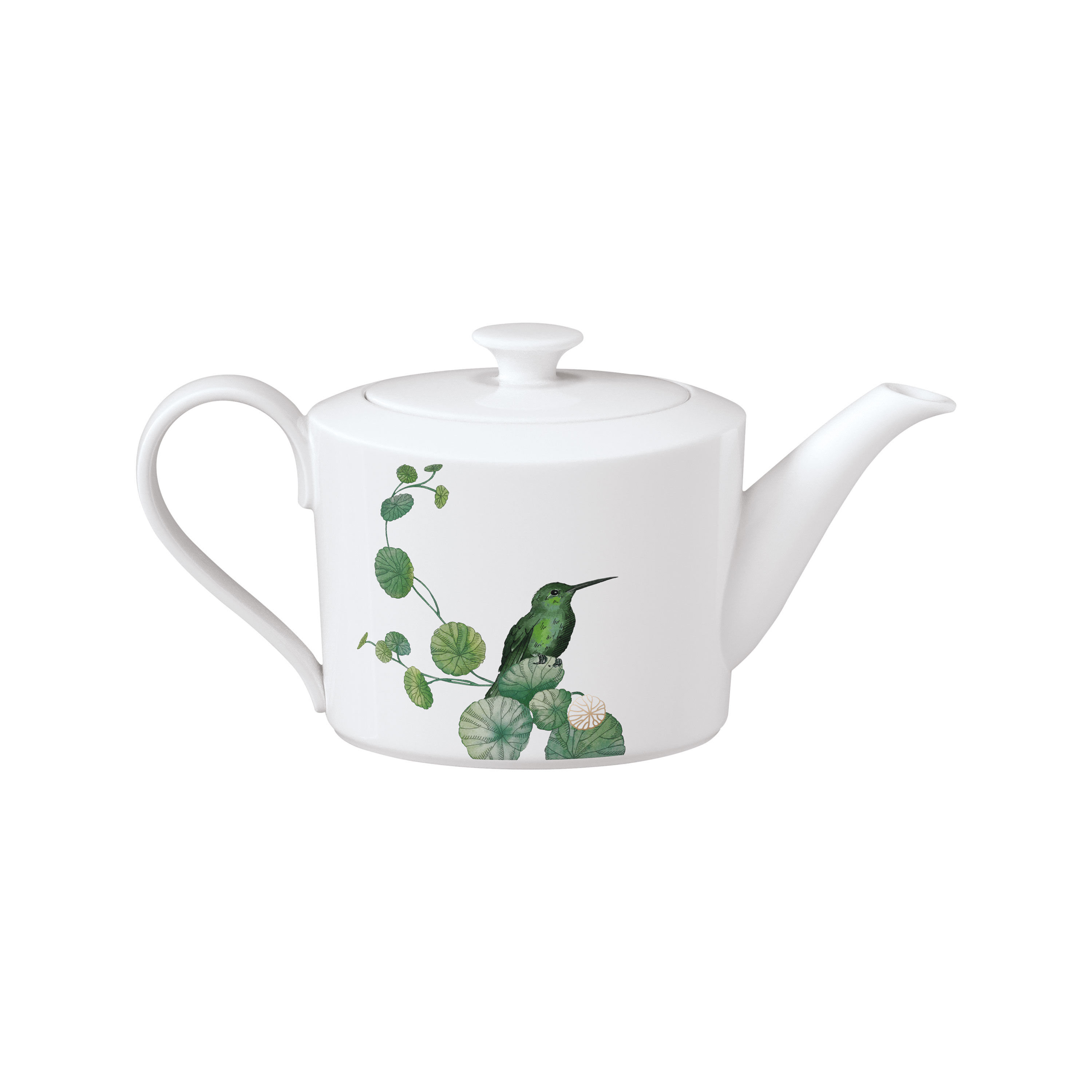 Avarua Teapot Multi-colored, 40.6 oz, Premium Bone Porcelain
