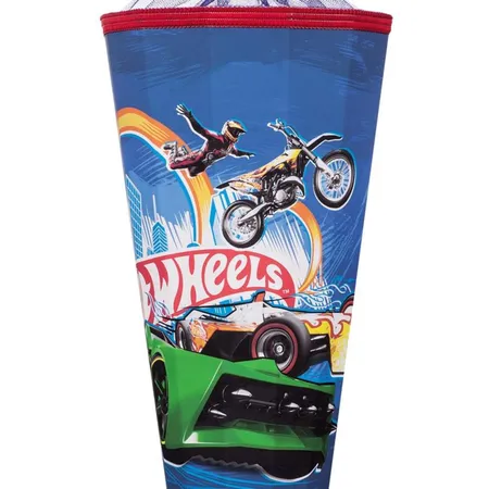 Nestler Schultüte Hot Wheels mit Sound 12-eckig, Tüll/Textilborte, 85cm
