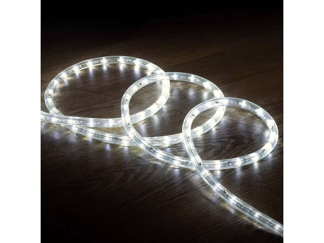 Gaine LED Ronde 220V AC 36 LED/m Blanc Neutre IP65 sur Mesure Coupe Tous les 100cm 50 m