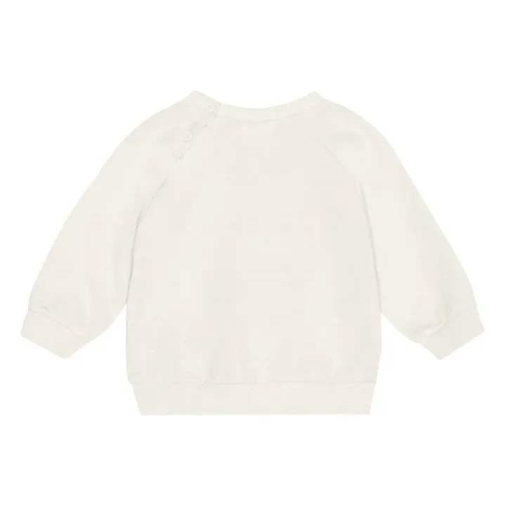 Molo Sweat Disc Cœur Coton Bio | Ecru