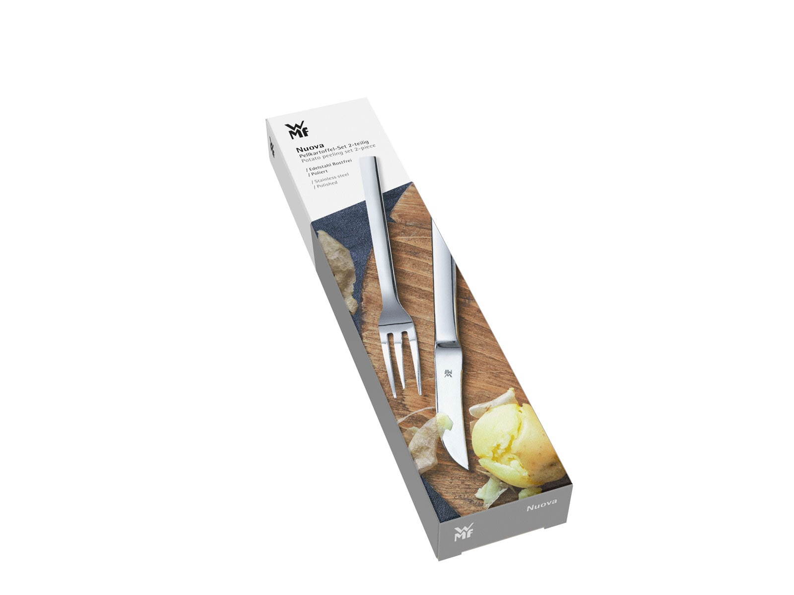 WMF Pellkartoffel-Set NUOVA 2-teilig Edelstahl silberfarbig