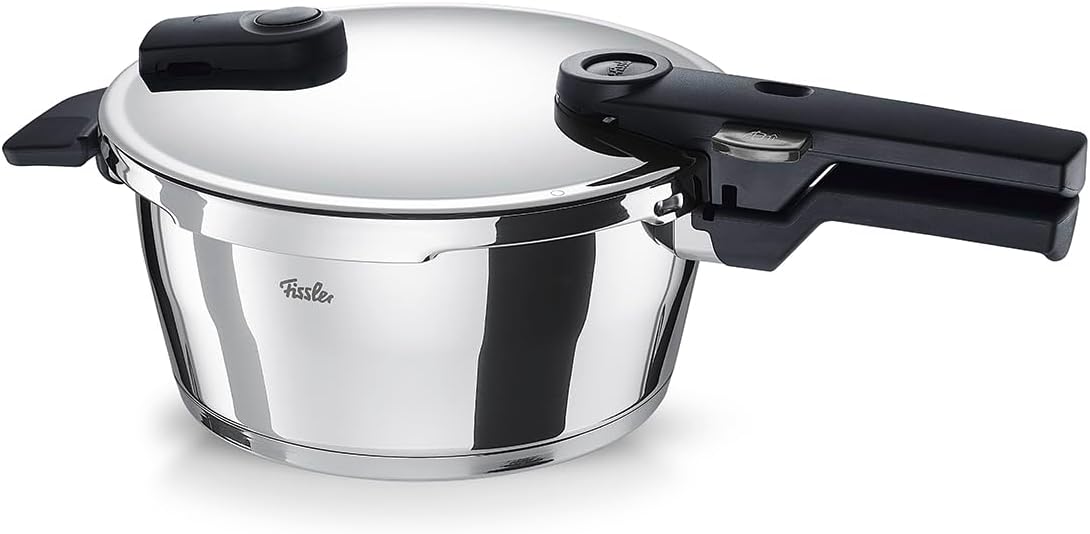 Fissler Vitaquick/Schnellkochtopf (3,5 L, Ø 22 cm) Edelstahl-Dampfkochtopf, 2-Garstufen, Made in Germany - Induktion