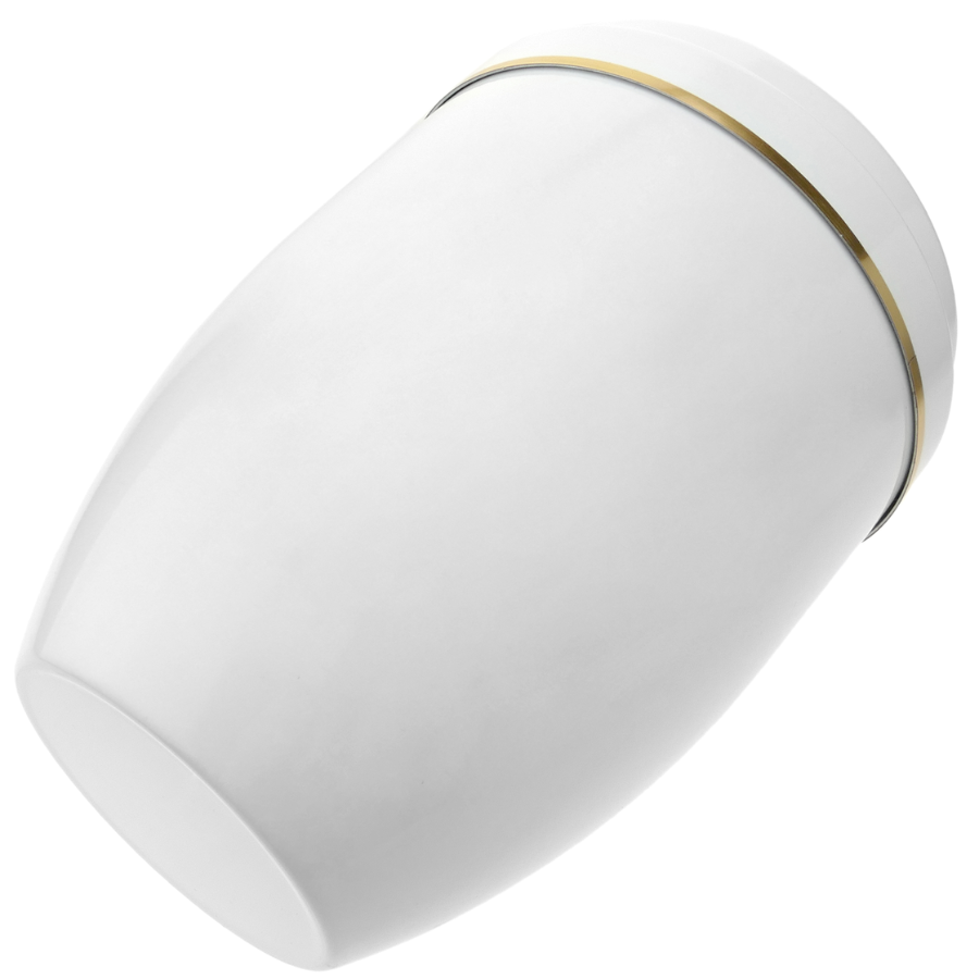 Urna para cinzas de cremação, lembrança funerária, recipiente de metal branco, 160x225 mm