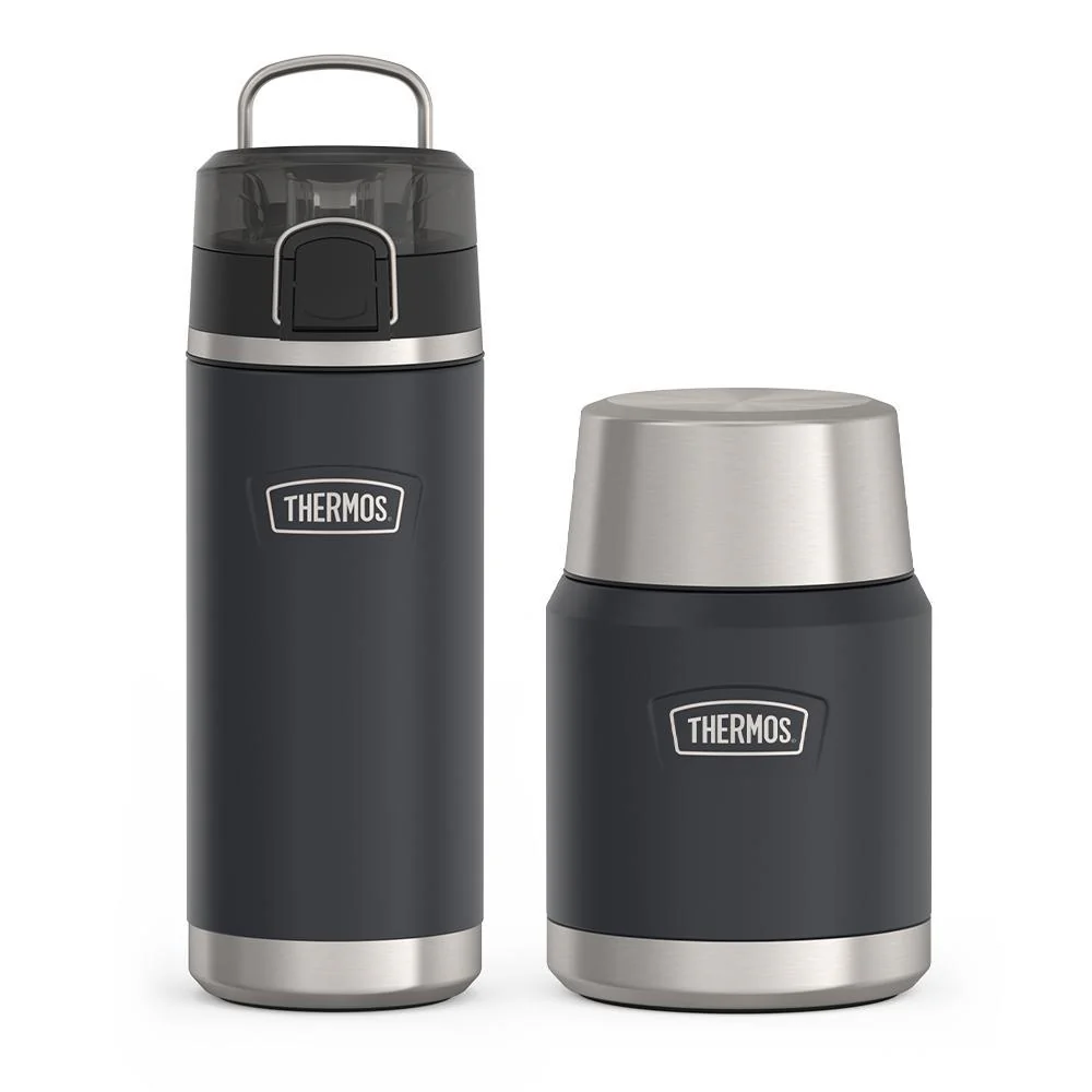 18ozICON™ KIDS WATER BOTTLE WITH SPOUT LID - GRANITE,16oz ICON™ FOOD JAR -GRANITE