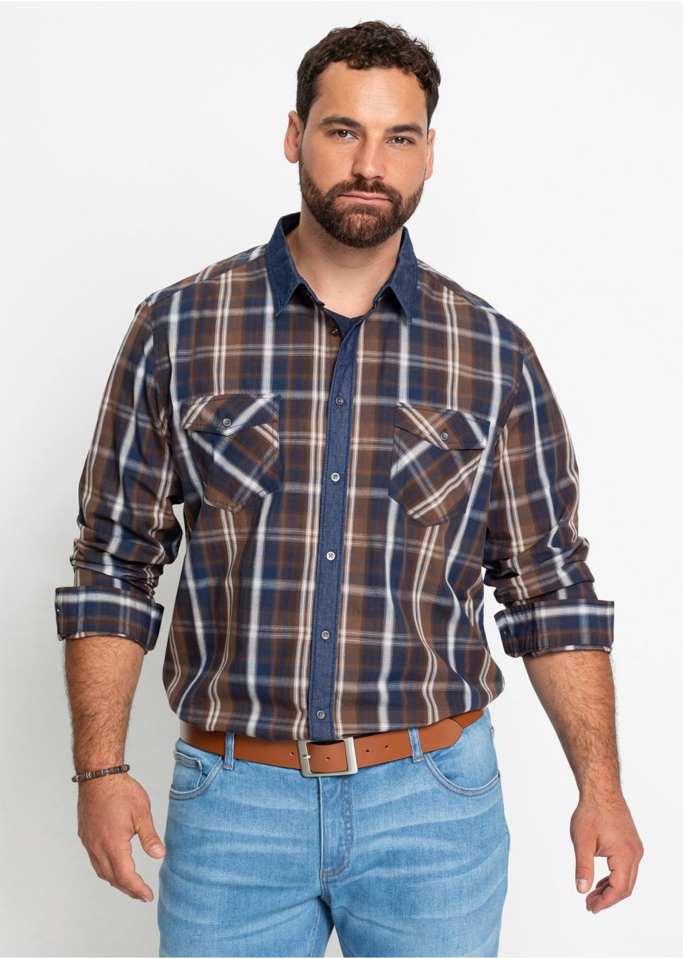 Chemise manches longues confort pour le ventre