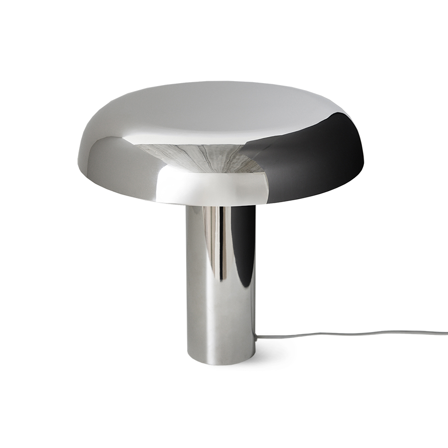Tafellamp Mushroom chroom