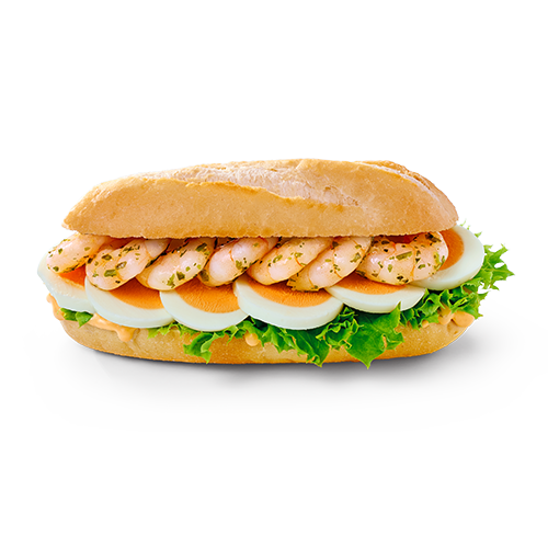 Garnelen-Ei-Baguette