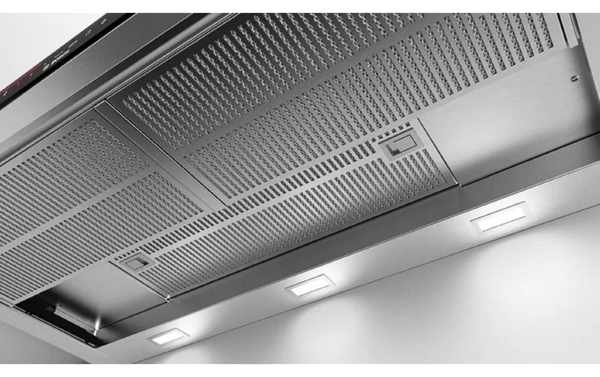 Flachschirmhaube DFS097K51 5 Stufen<br>Teleskop-Dunstabzugshaube für den Einbau in einen 60 cm breiten Oberschrank