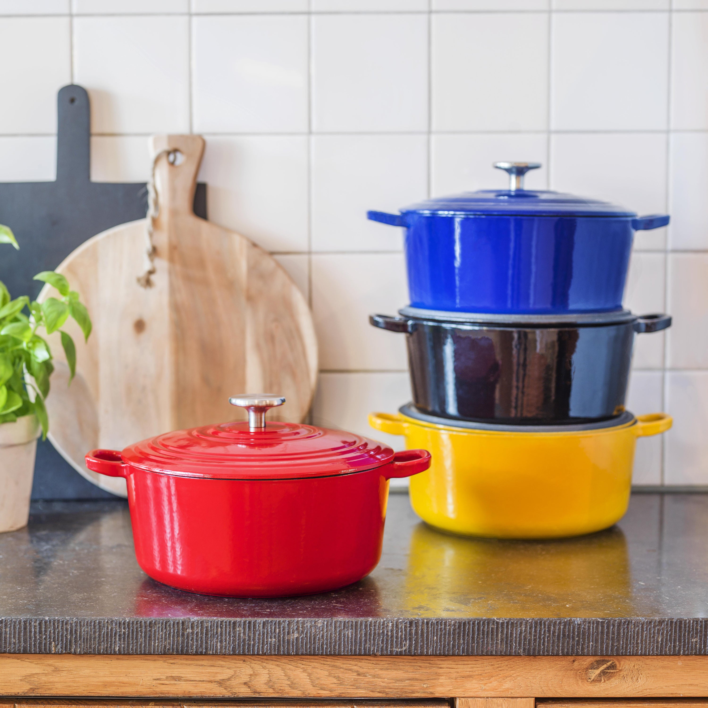 BK Bourgogne Braadpan Ã 28 cm - Chili Red
