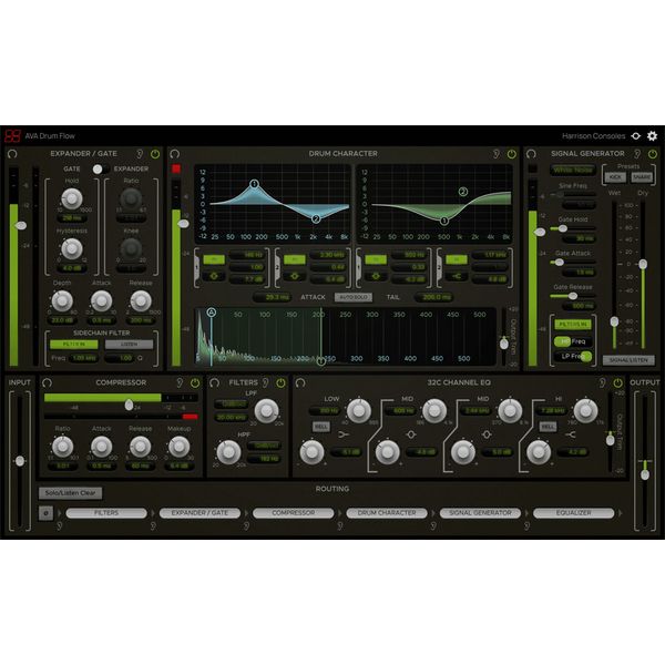 SSL Drumstrip & Harrison Drum Flow