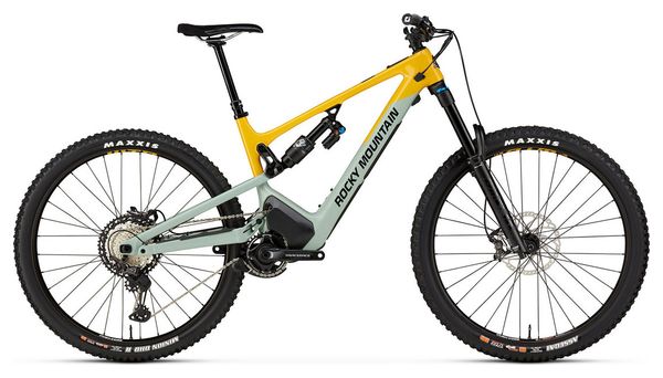 VTT Électrique Tout-Suspendu Rocky Mountain Altitude Powerplay Carbon 70 Shimano XT 12V 720Wh 29'' Jaune Vert
