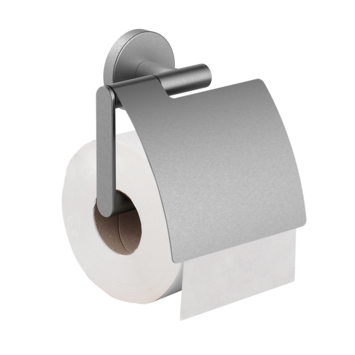 Marho Toiletrolhouder Luxor met klep geborsteld rvs