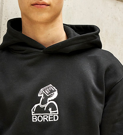 Hound H?ttetr?je - Hoddie W/Embroidery - Blåck