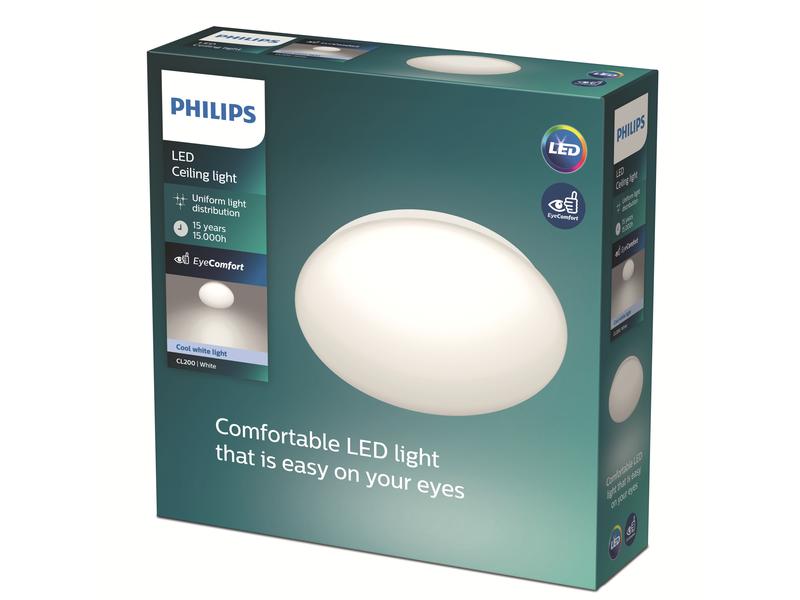 Philips Deckenleuchte Moire CL200 RD 6W 4000K W HV 06 LED-Leuchte für gleichmässige Lichtverteilung