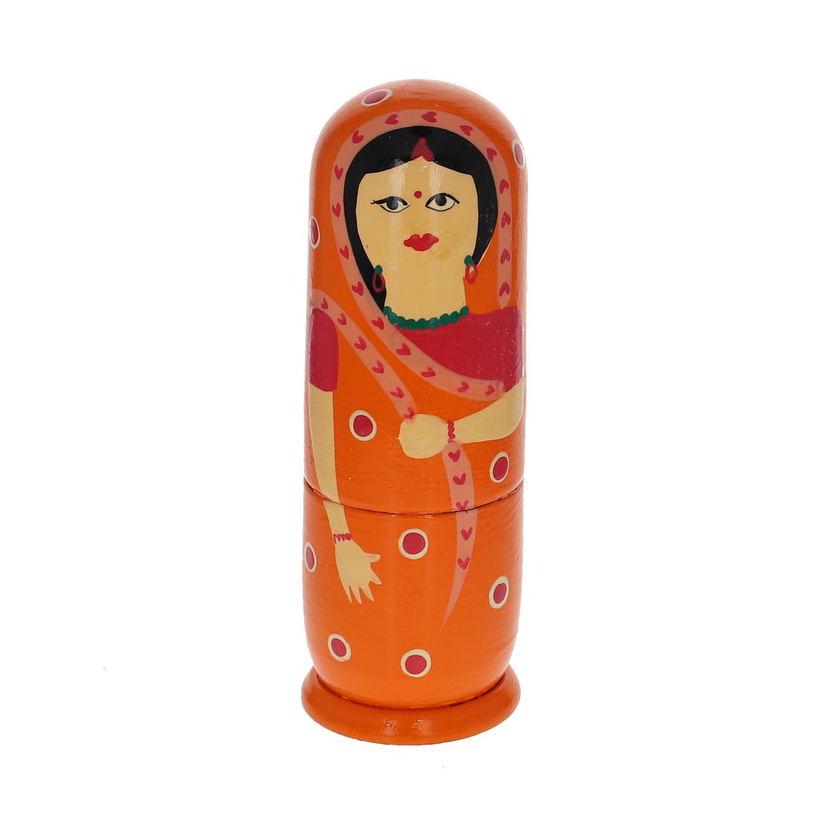 Poupées gigognes indiennes 5 pièces - Mariage Indien Pondie Chérie