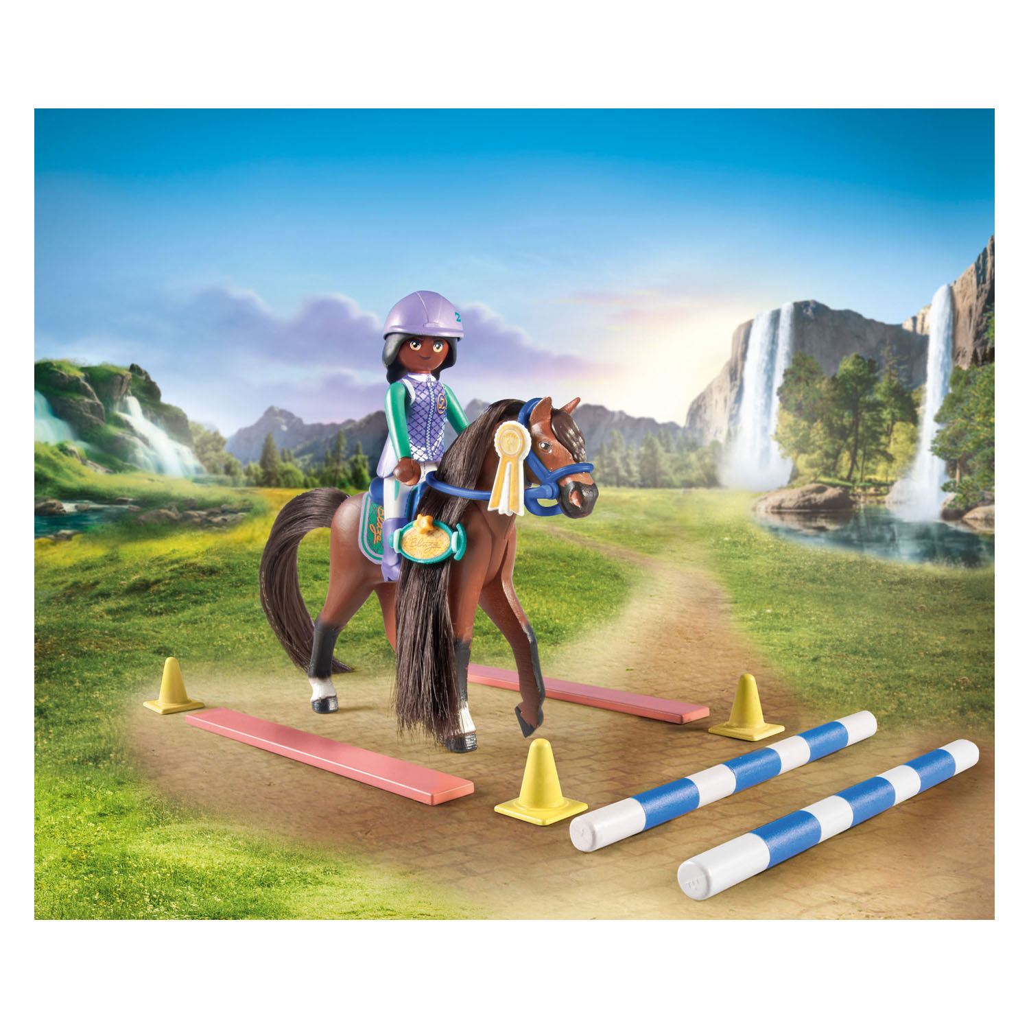 Playmobil Horses of Waterfall Zoe en Blaze Speelset - 71355